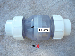 How to Change a Pool Spring Check Valve