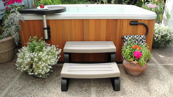 What are the best hot tub steps?