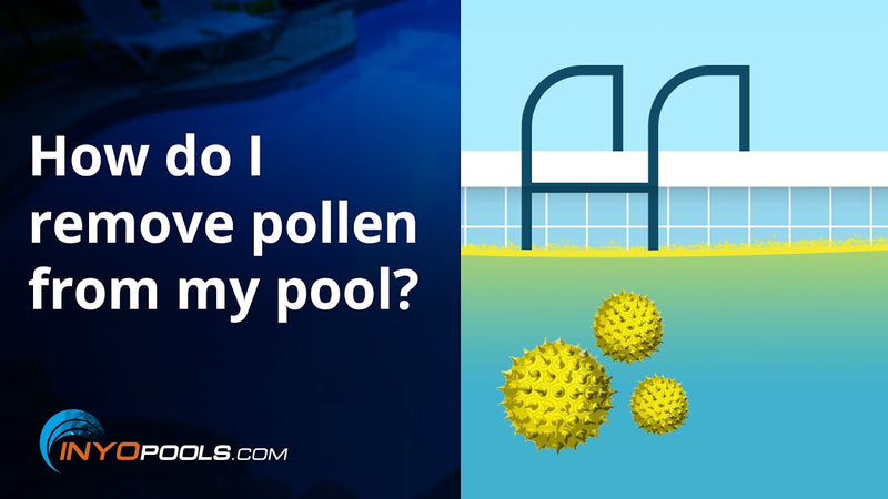 How do I get rid of pollen from my swimming pool?