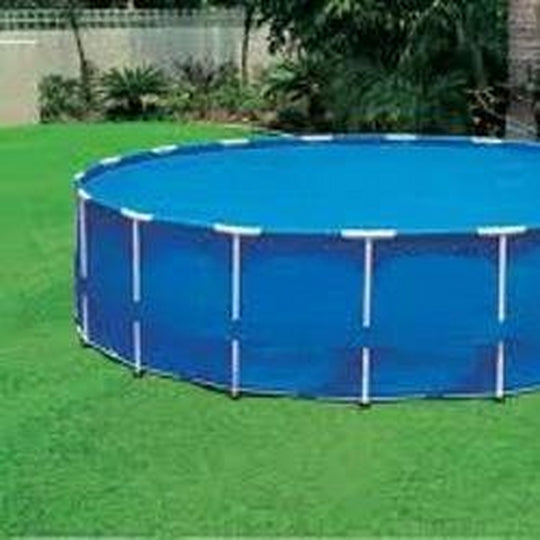 Leslie's 27' Round Solar Swimming Pool Cover, 8 Mil, 3 Year, Blue