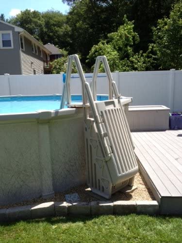 Leslie's Neptune A-Frame Entry System for Above Ground Pools, Taupe