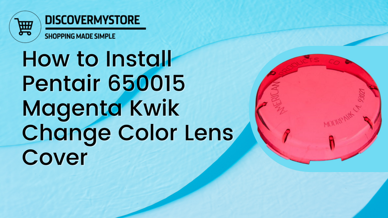 How to Install Pentair 650015 Magenta Kwik Change Color Lens Cover