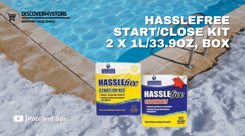 How to Use HassleFree Start/Close Kit 2 x 1L/33.9oz, Box (Treats 20,000 Gallons)
