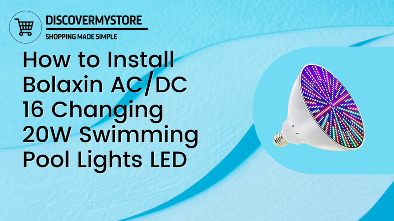 How to Install Bolaxin AC/DC 16 Changing 20W Swimming Pool Lights LED for Pentair Hayward Light Fixture (12V 35W)