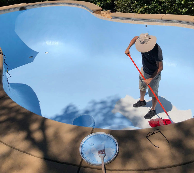 How to Paint a Pool with Water-based Acrylic Paint