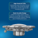 Life-Bulb 10" Color LED Inground Pool Light (100ft Cord) | Replaces Pentair IntelliBrite 5G (12V) | Lifetime Replacement Program