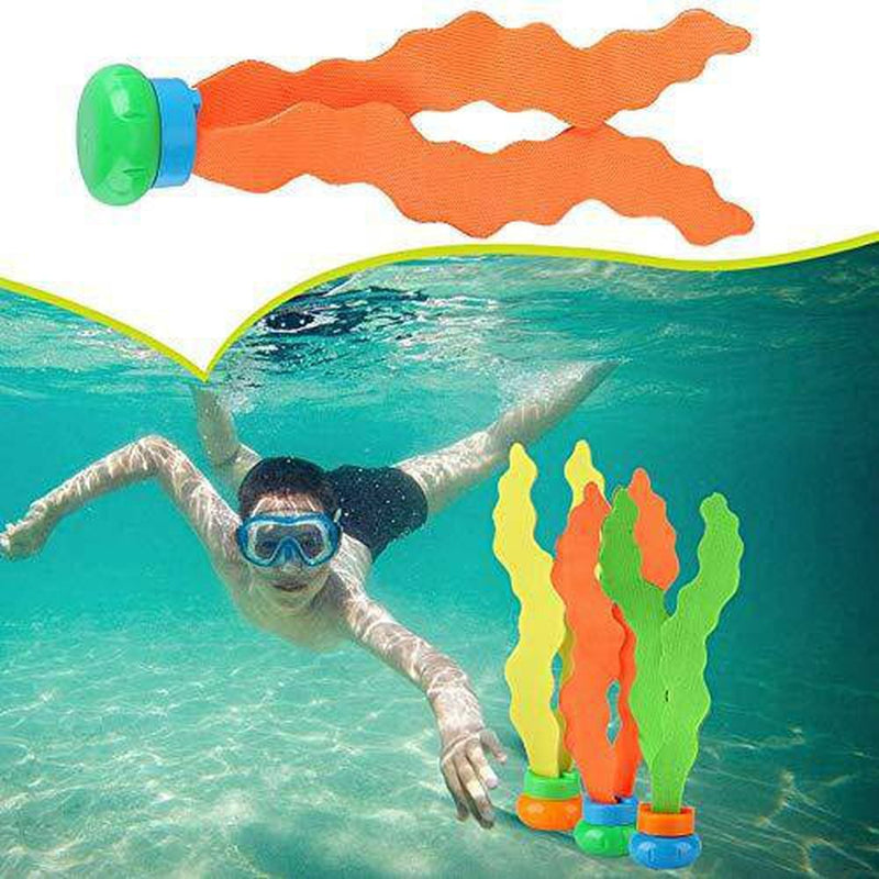 Soft Well Elasticity Algae Pool Toys, Pool Seaweed Toys, Plastic Harmless for Kids Toy