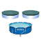 2.5-Foot Metal Frame Above-Ground Pool Set with Filter Pump & 2 Pcs 10 Foot Pool Cover x 10