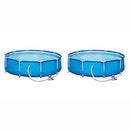 10' x 30" Frame Above Ground Family Swimming Pool Set (2 Pack) Framed Swimming Pools Swimming Pool Above Ground Pool Pools for Backyard Outdoor Pool Above Ground Pools Backyard Pool