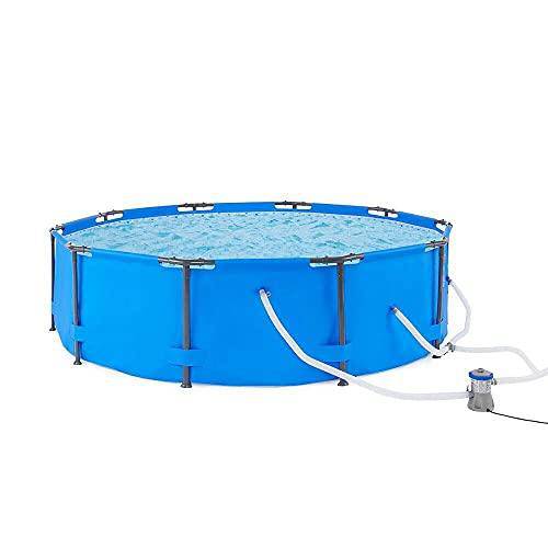 10' x 30" Frame Max Round Above Ground Swimming Pool with Pump Framed Swimming Pools Swimming Pool Above Ground Pool Pools for Backyard Outdoor Pool Above Ground Pools Backyard Pool