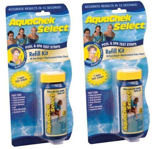 100) New AQUACHEK Select Refill Swimming Pool Spa 7 Test Strips pH/Chlorine, Model: 2 x 541640, Home & Garden Store