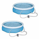 Yano 10ft x 30in Fast Inflatable Above Ground Swimming Pool & Pump (2 Pack)