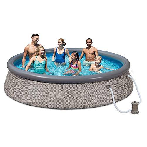 12’ x 36” Inflatable Above Ground Swimming Pool with Pump Full-Sized I