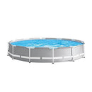 12ft x 30in Metal Frame Above Ground Swimming Pool w/ Pump Framed Swimming Pools Swimming Pool Above Ground Pool Pools for Backyard Outdoor Pool Above Ground Pools Backyard Pool Frame Pool