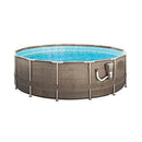 14' x 48" Round Frame Above Ground Swimming Pool with Ladder & Pump Framed Swimming Pools Swimming Pool Above Ground Pool Pools for Backyard Outdoor Pool Above Ground Pools Backyard Pool Frame Pool