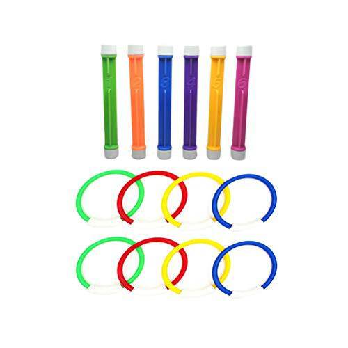 14pcs Colorful Diving Sticks Pool Sink Diving Ring Toys Swimming Pool Toys for Kids Diving (Random Color)