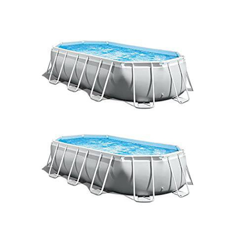 16.5ft x 9ft 48in Frame Above Ground Swimming Pool Pump Set (2 Pack) Framed Swimming Pools Swimming Pool Above Ground Pool Pools for Backyard Outdoor Pool Above Ground Pools Backyard Pool