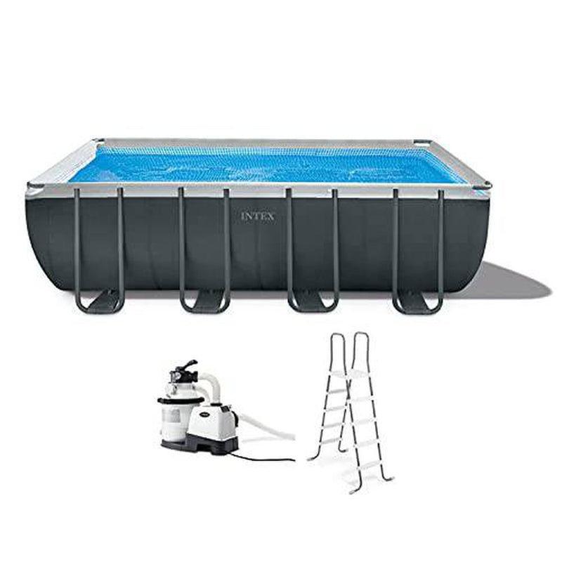 18Ft x 52In Ultra XTR Rectangular Frame Swimming Pool Set w/Pump Filter Framed Swimming Pools Swimming Pool Above Ground Pool Pools for Backyard Outdoor Pool Above Ground Pools Backyard Pool