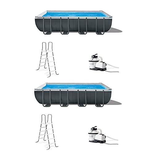 18ft x 9ft x 52in Ultra XTR Frame Swimming Pool Set & Pump Filter (2 Pack) Framed Swimming Pools Swimming Pool Above Ground Pool Pools for Backyard Outdoor Pool Above Ground Pools Backyard Pool