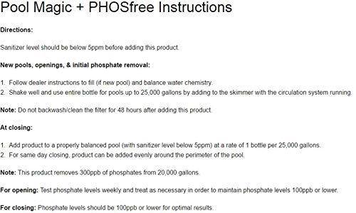 2) Natural Chemistry 05141 Spa Chemical Swimming Pool Magic PHOSfree - 1L Each