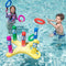 2 Sets Inflatable Pool Toss Game Combo Set Includes Ring Toss & Corn-Toss Game Floating Toss Game, Swimming Pool Games for Kids Adults Summer Pool Party Fun & Pool Accessories