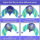 2021 New Summer Kids Swimming Pool Toy Mini Stingray Adjustable Self-propelled Devil Fish Flipper Training Underwater Glider Equipment Diving Water Toys Swimming Pool Toy, Adjustable Fins (Small)