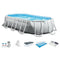 20ft x 10' x 48" Frame Oval Swimming Pool Set Kit with Pump & Canopy Framed Swimming Pools Swimming Pool Above Ground Pool Pools for Backyard Outdoor Pool Above Ground Pools Backyard Pool