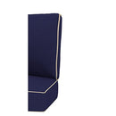 Creative Living 4PC Chat Outdoor Deep Seating Patio 24x24 Replacement Cushions, 24 x 24 inches, Navy