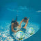 2Pcs Swimming Pool Underwater Game Ball, Toy Ball, can Float or Sink, 9 inch Inflatable Ball with Hose Connector, Suitable for Underwater Passing, Buoyancy, Dribbling and Billiards Games (Colorful)