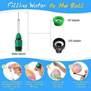 2Pcs Swimming Pool Underwater Game Ball, Toy Ball, can Float or Sink, 9 inch Inflatable Ball with Hose Connector, Suitable for Underwater Passing, Buoyancy, Dribbling and Billiards Games (Colorful)