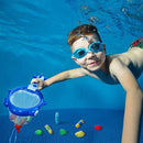 30 Pcs Pool Diving Toys, Underwater Swimming Dive Toys Set - Includes Dive Rings, Dive Sticks, Dive Grass, Fish Net, Torpedo Toy, Gems & Mesh Bag for Kids