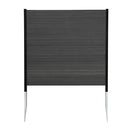 Enclo Privacy Screens 3.5ft H x 3.5ft W EC18002 WoodTek Vinyl Lincoln No-Dig Privacy Fence Screen, Charcoal