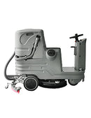 Emotor Automatic Ride-On Floor Scrubber Machine, Battery-Powered Commercial Sweeper Cleaning Equipment, 38" Squeegee with 23.6" Brush Cleaning Area,High Efficiency Square Cleaner