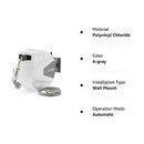 Ayleid Retractable Garden Hose Reel,3/5 in x 65 ft Wall Mounted Hose Reel, with 9- Function Sprayer Nozzle, Any Length Lock/Slow Return System/Wall Mounted/180°Swivel Bracket (Grey)
