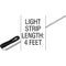 PAL Lighting Light Strip, PAL LED, 4ft, w/Diffuser Lens, 65ft Cord 42-PLOF-RGB-120