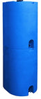 Blue 55 Gallon Water Storage Tank by WaterPrepared - Emergency Water Barrel Container with Spigot for Emergency Disaster Preparedness - Stackable- Includes 5 Year Water Treatment