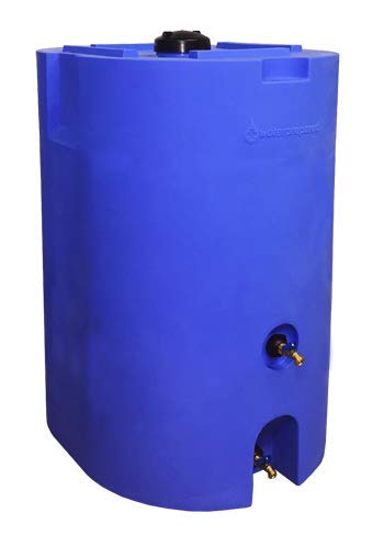WaterPrepared 160 - 320 Gallon Capacity Emergency Water Storage Tanks BPA Free, Portable, Food Grade Plastic (320 Gallons ( 2 Tanks )) - Includes 25' Hose and 5 Year Water Treatment