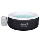 Coleman SaluSpa Round 2 to 4 Person Inflatable Outdoor Hot Tub Spa with 60 Soothing Air Jets, Filter Cartridges, and Insulated Cover, Black