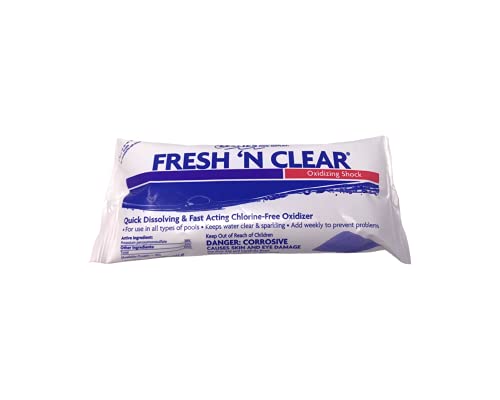 Fresh & Clear Chlorine-Free Shock Quick Dissolving and Fast Acting Chlorine-Free Oxidizer Leave Your Water Sparkling Clean - 1 Lb [Pack of 1] - DiscoverMyStore