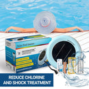 Solar Pool Ionizer for High Capacity Swimming Pool up to 45,000 Gallons - 85% Less Chlorine - 25% More ions - Kill Algae and Bacteria - Longer Lasting Copper Anode - Keep Water Crystal Clear (Blue)