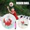 3D Crab Beach Balls, 13.77 Inch Inflatable Beach Ball for Kids, Pool Toy Balls for Backyard, Park, and Beach Outdoor Fun, Durable Outside Play Toys for Boys and Girls