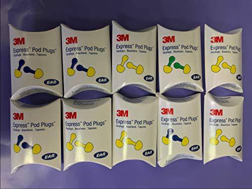 3m 321-2200 Ear Express Pods Multi Color Grips Bag 10 Pairs
