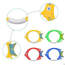 4 PC Underwater Diving Toy Small Diving Fish Rings Toy Pool Diving Colorful Training Toy Underwater Fun Toy Pool Toys Pool Toys for Toddlers Kids (A)