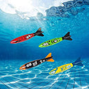 4 PCS Underwater Swimming Pool Toys with Shark Shape Durable Long Lasting Portable Easy to Store for Children-Jiangshen