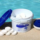Leslie's Jumbo 3 Inch Chlorine Tablets for Sanitizing Swimming Pools - Stabilized - Individually Wrapped - Slow Dissolving - 90% Available Chlorine - Tri-Chlor - 35 Pounds 171549