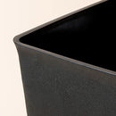 La Jolie Muse Tall Planters 26 Inch, Flower Pot Pack 2, Patio Deck Indoor Outdoor Garden Tree Planters, Black