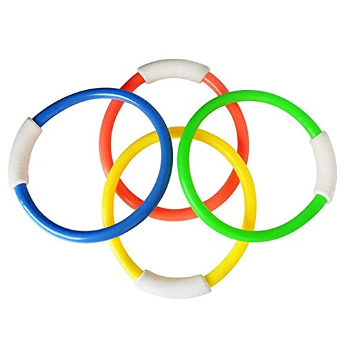 dTrend 4 Pcs / Set of Swimming Diving Ring . Pool Ring for Children's Toys for Underwater Swimming Sinking Ring