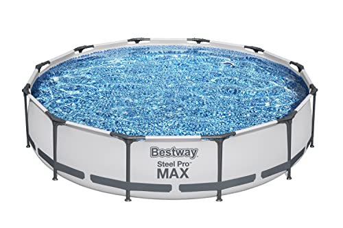 Bestway Steel Pro MAX Above Ground Frame Pools | 12' x 30" | Set Includes Pool & Filter Pump