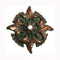 Pentair 5821705 WallSpring Copper 4 Point Leaves Rosette Decorative Accent