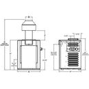 Raypak 406,000 BTU Digital Electronic Ignition Natural Gas Pool Heater